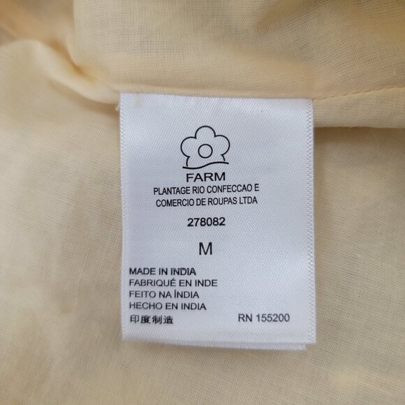 FARM RIO x ANTHROPOLOGIE Mermaid Print Wrap Mini Dress Womens MEDIUM - Picture 10 of 16